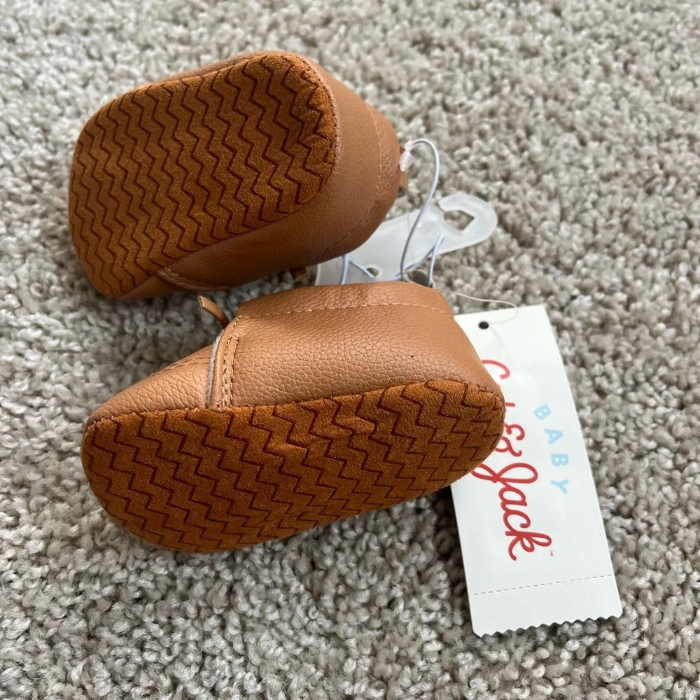 Infants Cat & Jack Faux Leather Moccasin Booties - NWT
